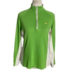 Magnolia‎ Lane Masters Augusta Golf Medium Green White Zip Top